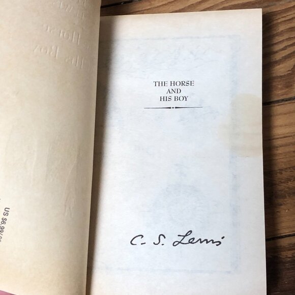 VTG Lot CS Lewis Chronicles of Narnia - Books 1, 3, 6, 7 Vintage 50's Paperback - Picture 8 of 16